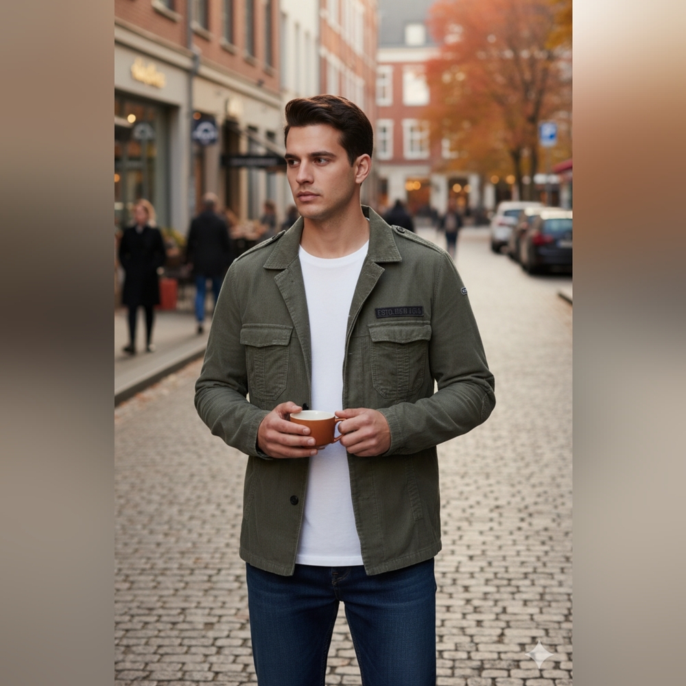 Nautica Jeans Co. army green Jacket - Picture 3 of 5